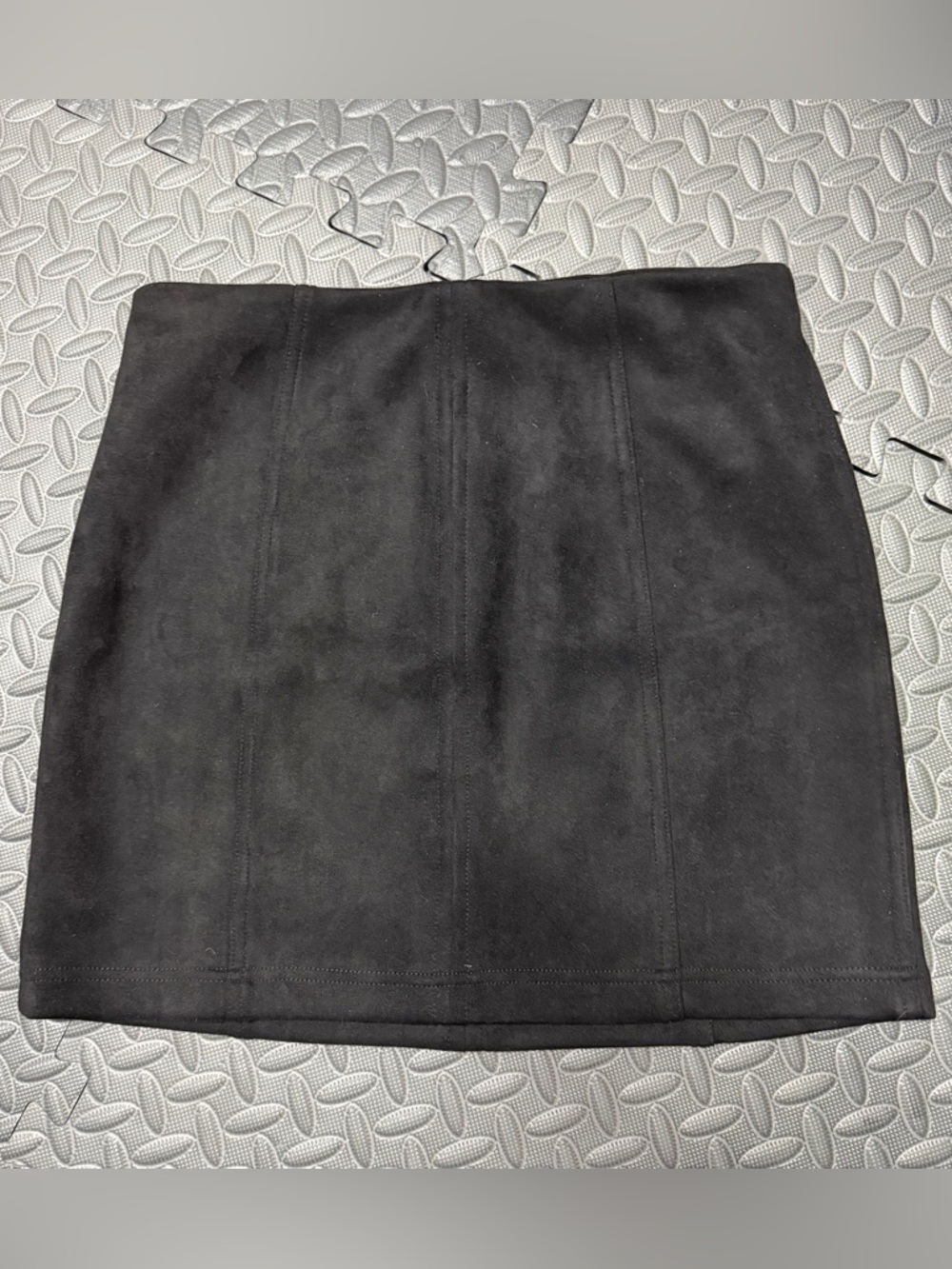 Black Suede Mini Skirt